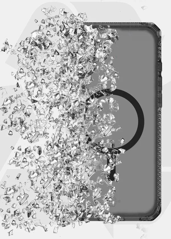 iPhone 16 Itskins Hybrid Vapor Touch Magsafe Case - Smoke - Tashqila iPhone 16 Itskins Hybrid Vapor Touch Magsafe Case - Smoke - Tashqila